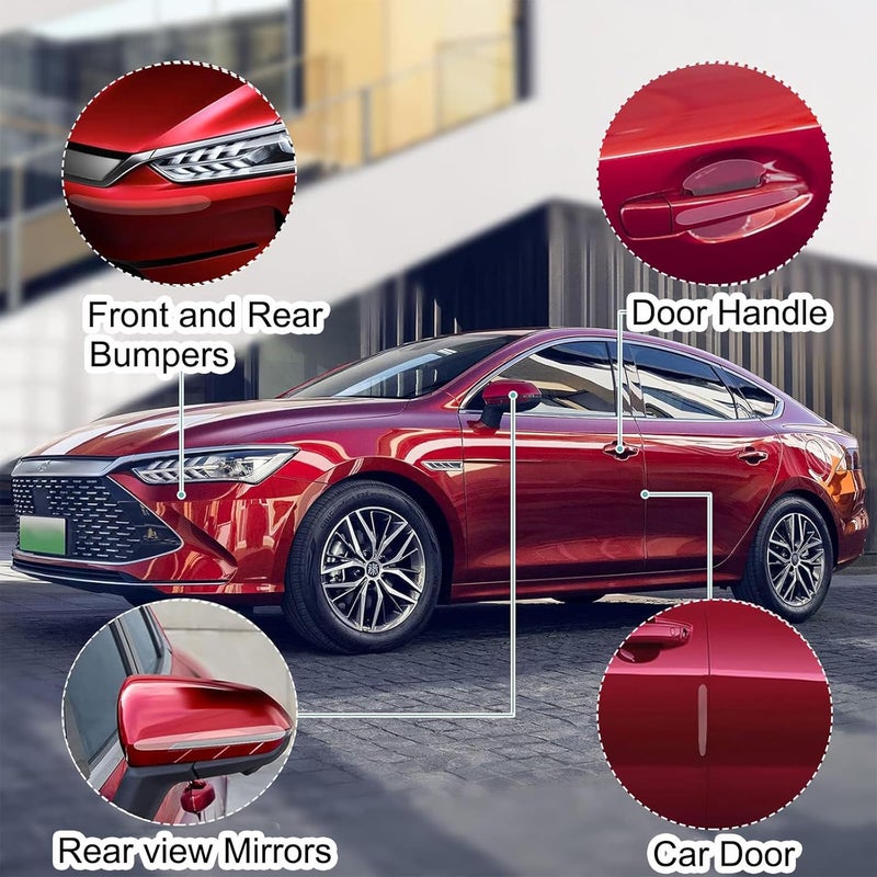 ridroid 14PCS Car Door Protector, Rearview Anti-Collision Bumper Trim Guard Sticker,Universal Anti-Scratch Guard Stickers Universal for Most Car Handle - Image 5